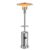 48,000BTU 87″ Propane Patio Heater with Table and Wheels – Silver