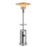 48,000BTU 87″ Propane Patio Heater with Table and Wheels – Black