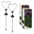 Touch of EcoÂ® Neon Stakeâ„¢ Solar Neon LED Stake Light (2-Pack) – Solar Stake Light- Heart 2 Pack