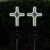 Touch of EcoÂ® Neon Stakeâ„¢ Solar Neon LED Stake Light (2-Pack) – Solar Stake Light- Cross 2 Pack