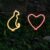 Touch of EcoÂ® Neon Stakeâ„¢ Solar Neon LED Stake Light (2-Pack) – Solar Stake Light- Cat & Heart Combo