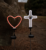 Touch of EcoÂ® Neon Stakeâ„¢ Solar Neon LED Stake Light (2-Pack) – Solar Stake Light- Heart & Cross Combo