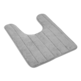 NewHomeâ„¢ No-Slip Toilet Rug – Gray