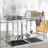 iMounTEKÂ® Space Saving Over-the-Sink Dish Drying Rack and Organizer