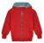 Kids’ Sherpa-Lined Fleece Full-Zip Hooded Sweatshirt Jacket – Red – Large