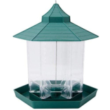 Panorama Bird Feeder Hexagon Shaped with Roof Hanging Feeder – SANDMINE-BirdFeeder-Grn