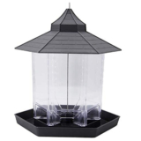 Panorama Bird Feeder Hexagon Shaped with Roof Hanging Feeder – SANDMINE-BirdFeeder-Gray