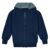 Kids’ Sherpa-Lined Fleece Full-Zip Hooded Sweatshirt Jacket – Navy – Medium
