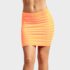 Women’s Casual Striped Pencil Skirt (3-Pack) – X-Large – Green