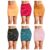 Women’s Casual Striped Pencil Skirt (3-Pack) – X-Large – Assorted