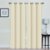 Madonna Blackout Grommet Curtain Panels (Set of 2) – 63″ IVORY