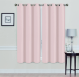 Madonna Blackout Grommet Curtain Panels (Set of 2) – 63″ BLUSH