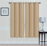 Madonna Blackout Grommet Curtain Panels (Set of 2) – 63″ GOLD