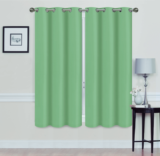 Madonna Blackout Grommet Curtain Panels (Set of 2) – 63″ SAGE