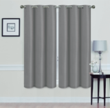 Madonna Blackout Grommet Curtain Panels (Set of 2) – 63″ GRAY