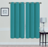 Madonna Blackout Grommet Curtain Panels (Set of 2) – 63″ TEAL