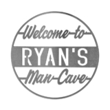 Personalized Decorative Garage Workshop Sign – Man Cave – Vintage Circle Signs