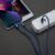 2-in-1 Nylon Braided 6-Foot Charging Lightning Cable (1- or 2-Pack) – Blue (1-Pack)