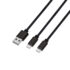 2-in-1 Nylon Braided 6-Foot Charging Lightning Cable (1- or 2-Pack) – Blue (2-Pack)
