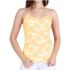 Women’s Seamless Lace Stretch Adjustable Camisole Top – Pastel Yellow