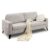 79-Inch Mid-Century Modern Loveseat Couch – Beige