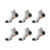 Men’s Running Fitness Performance Sports Compression Quarter Socks (6-Pair) – GREY / L/XL