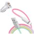 6-Foot Lightning Charging Cable with Car or Wall Adapter – Cable + Wall Charger (White)
