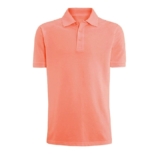 Men’s Classic-Fit Cotton Polo Shirt – Orange – Small