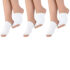 Support & Recovery Pain Relief Open-Toe Gel Compression Sleeve (3-Pair) – White/Gray/Pink