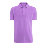 Men’s Classic-Fit Cotton Polo Shirt – Purple – Large