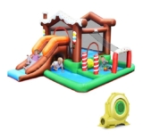 Inflatable Snow Cottage Ball Pit Bounce House – With Blower