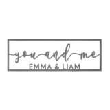 Personalized ‘You – Me’ Metal Sign – you and me / 18 inch
