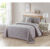 Bibb Home® 4-Piece Solid Reversible Quilt Set – King – Taupe