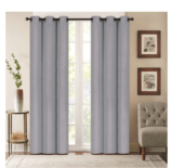 Denver Embossed Energy-Saving 63″ or 84″ Curtains – 63-Inch – Grey