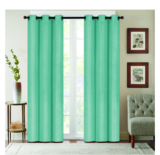 Denver Embossed Energy-Saving 63″ or 84″ Curtains – 63-Inch – Teal