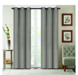 Denver Embossed Energy-Saving 63″ or 84″ Curtains – 84-Inch – Light Grey