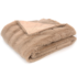 Soft Faux Fur Microplush Reversible Throw Blanket – 50 x 60 – Rust