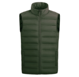 Menâ€™s Full-Zip Lightweight Puffer Vest Jacket – Olive – X-Large