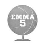 Personalized Name and Jersey Number Metal Sports Ball Sign – Basketball