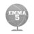 Personalized Name and Jersey Number Metal Sports Ball Sign – Basketball