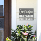 Personalized Name and Address Metal Sign Plaque – 15 x 18