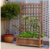 Solid Wood Planter Box with Trellis