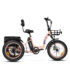 Addmotor Trike M-330 II Fat Tire Electric Trike for Adults 2024 Step-Thru Electric Tricycle with 750W Rear Motor, 48V*20AH Battery, Cyan Green