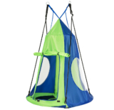 Kids’ 40-Inch Hanging Chair Tent Swing  – Green