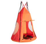 Kids’ 40-Inch Hanging Chair Tent Swing  – Orange