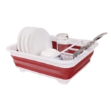 Collapsible Dish Drying Rack – Red