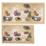 Non-Slip Rugs for Kitchen or Entryway (Set of 2) – Tropical Fruits