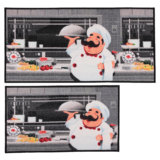 Non-Slip Rugs for Kitchen or Entryway (Set of 2) – Chef Man
