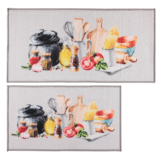 Non-Slip Rugs for Kitchen or Entryway (Set of 2) – Spices
