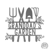 Personalized Outdoor Garden Metal Name Sign – 15 inch – Pitch Fork